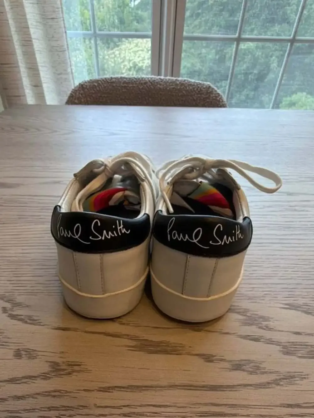 Paul Smith White Leather Low-Top Sneakers EU 37